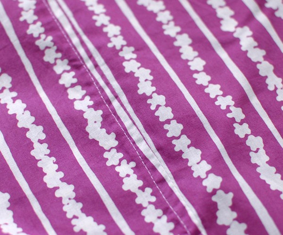 東袋S（小花和行*紫色）到您的午餐盒印尼蠟染裹。 第3張的照片