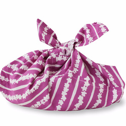 東袋S（小花和行*紫色）到您的午餐盒印尼蠟染裹。 第1張的照片