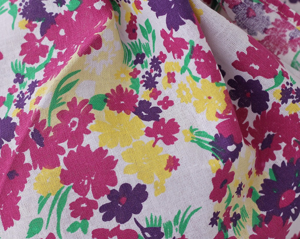 亞麻棉的東袋M（花束*紫粉色） 第3張的照片
