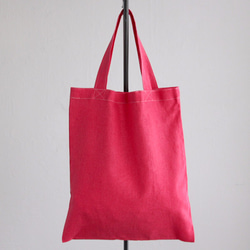 亞麻棉Pettanko袋（珊瑚紅） 第3張的照片