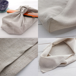 alin Azuma Bag S Lunch Wrap Linen Azuma Bag with Gusset（海軍藍） 第5張的照片