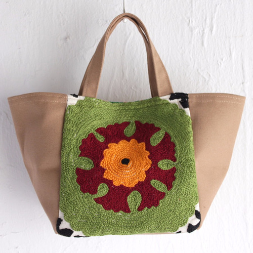 刺繍スパンコール茶色トートバッグ 秋冬バッグ バッグ トートバッグ レディース スパンコール