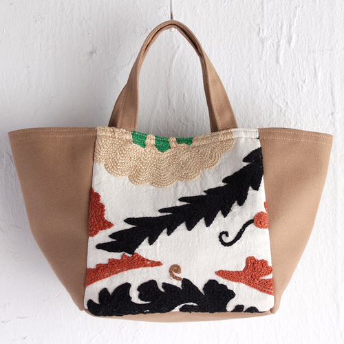 刺繍スパンコール茶色トートバッグ 秋冬バッグ バッグ トートバッグ レディース スパンコール