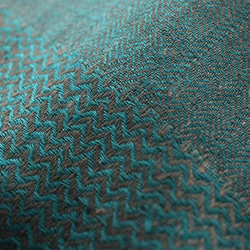 手織りパシュミナ（カシミア）　ヘリンボーンストール　ターコイズ 6枚目の画像