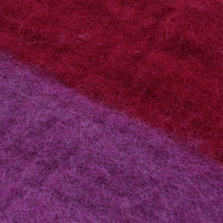 “限量1”羊毛100％毛氈手提袋（櫻桃粉色/紫色） 第6張的照片
