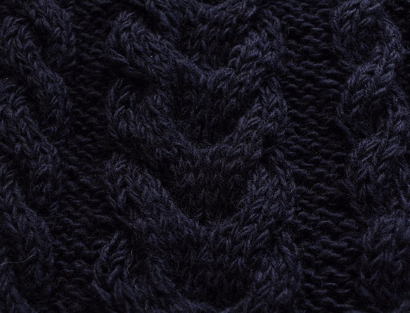 《Limited 1》 100% Wool Knit Snood Navy 第4張的照片