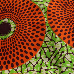 非洲蠟染Azuma手提袋S用於午餐盒包裝（橙色） 第4張的照片