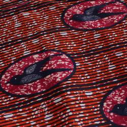 非洲蠟染Azuma袋M袋裝袋，籃子袋（鳥） 第4張的照片