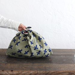 棉質Azuma袋M袋裝，提袋（Nordic Khaki） 第2張的照片