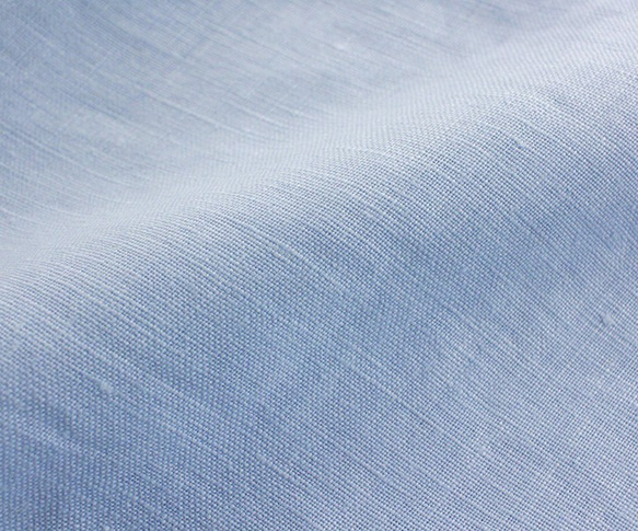 &lt;&lt;限量1 &gt;&gt;亞麻背帶織帶襯衫（冰藍色） 第7張的照片