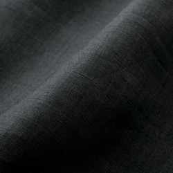 亞麻披肩領套頭衫（黑色） 第9張的照片