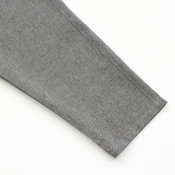 《限定1》全季棉花呢風格寬鬆錐形褲L碼（混合灰） 第9張的照片