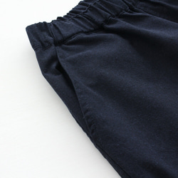 《限定1》全季棉花呢風格寬鬆錐形褲L碼（海軍） 第8張的照片
