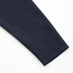 《限定1》全季棉花呢風格寬鬆錐形褲L碼（海軍） 第9張的照片