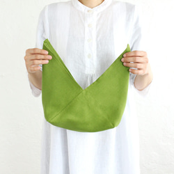 alin的Azuma袋S便當包裹亞麻亞麻Azuma袋（綠色） 第4張的照片