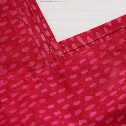 alin Azuma 包 M 50cm 籃子包帶蠟染 Azuma 包角撐板（雨條紋/紅色）。 第5張的照片