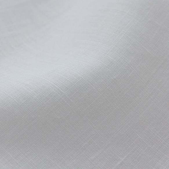 亞麻蓬鬆短外罩縮褶襯衫（白色）TP05。 第7張的照片