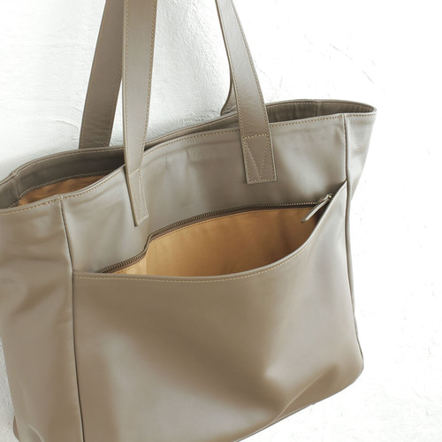 本革トートバッグ グレージュ　ベージュ GE3030AW00079_thumb.jpg
