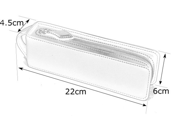 レクタングラー M 使いやすい ペンケース【ミネルバリスシオ】【本革】【イタリアンレザー】 8枚目の画像