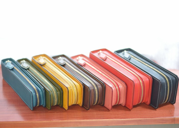 レクタングラー M 使いやすい ペンケース【ミネルバリスシオ】【本革】【イタリアンレザー】 3枚目の画像