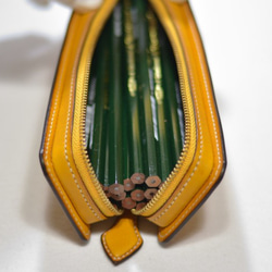 レクタングラー M 使いやすい ペンケース【ミネルバリスシオ】【本革】【イタリアンレザー】 6枚目の画像