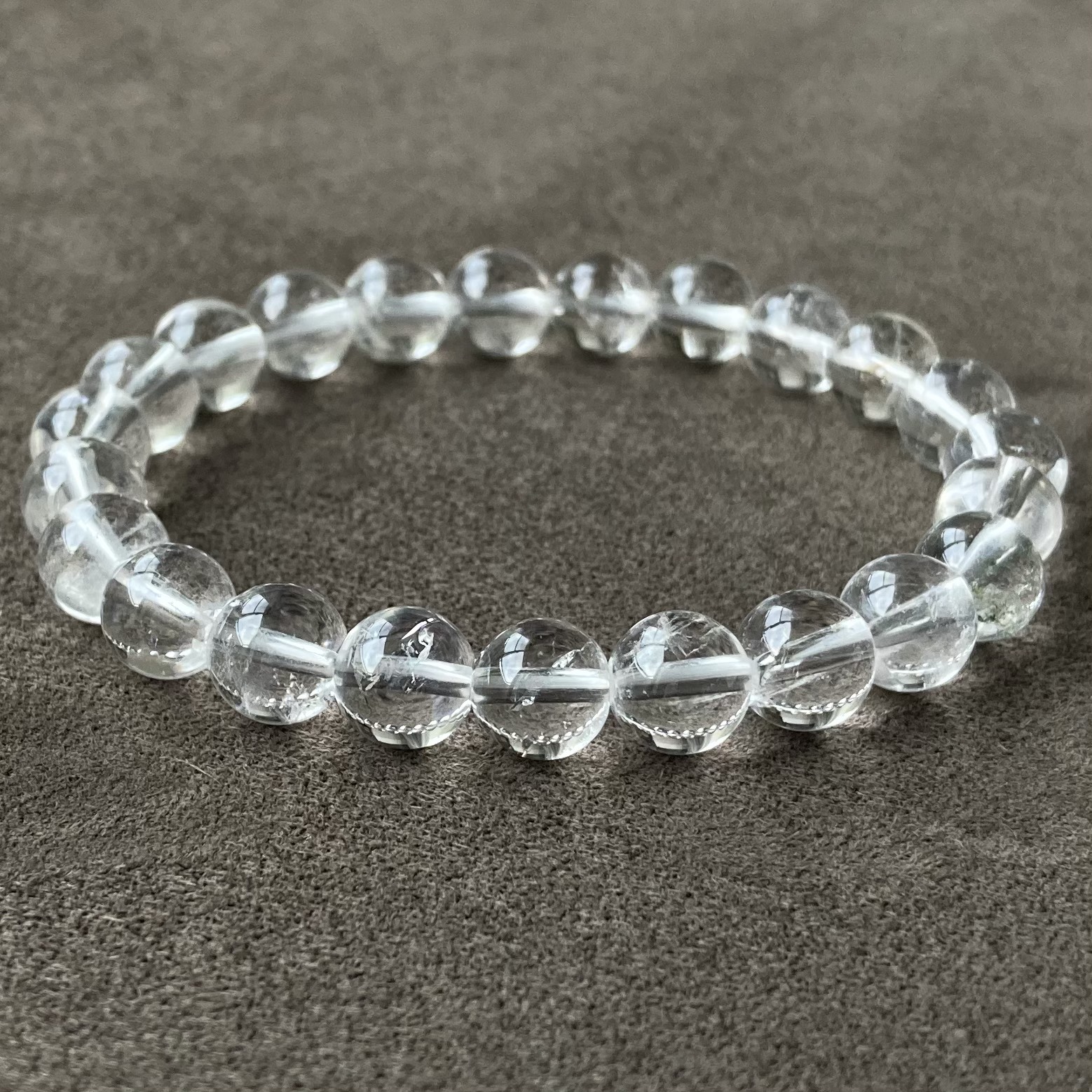 ヒマラヤの輝きで 心に静けさを届ける/ヒマラヤ水晶/天然石 ストーンブレスレット