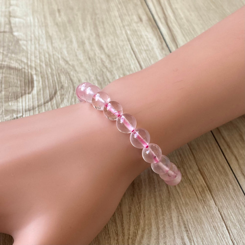 永遠に枯れない薔薇で幸運をつかむパワーストーンブレスレット/スターローズクォーツ 永遠に枯れない薔薇で幸せな運をつかむ/スターローズクォーツ/パワー