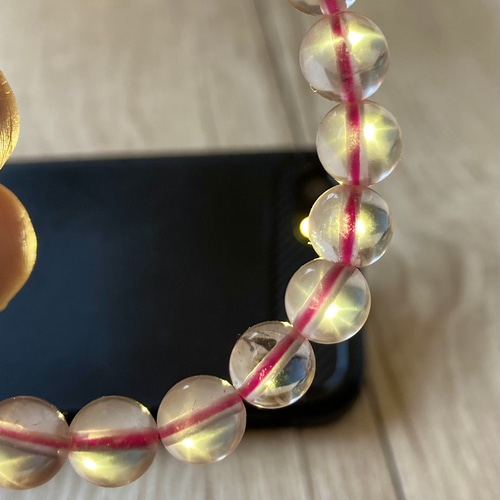 永遠に枯れない薔薇で幸運をつかむパワーストーンブレスレット/スターローズクォーツ 永遠に枯れない薔薇で幸せな運をつかむ/スターローズクォーツ/パワー