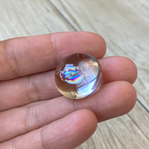 日本限定 幸福に導く七色の虹/アイリスクォーツタンブル/パワーストーン ブレスレット・バングル