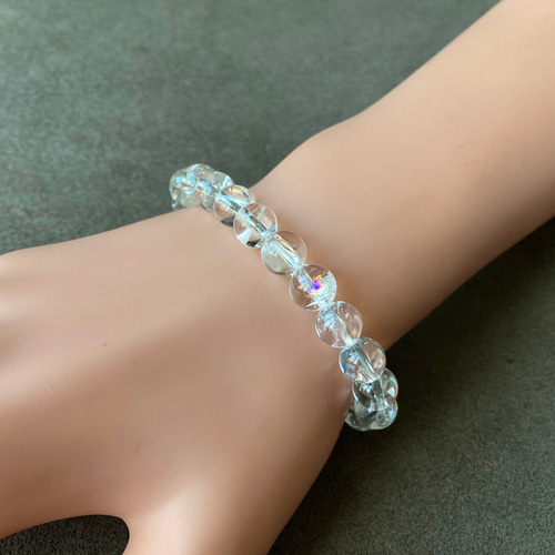 幸福に導く七色の虹/純天然クラックアイリスクォーツ/パワー 天然石