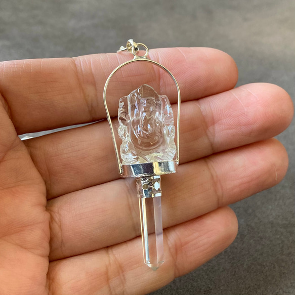 ガネーシャに導かれ幸運を手に入れる/ヒマラヤ水晶ペンジュラム  