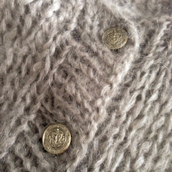 [SOLD OUT]Hand knitted[手編み]Mohair oversized 2waysカーディガン 6枚目の画像