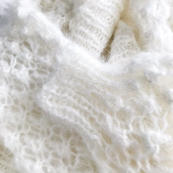 [Creema限定]送料無料*Hand knitted[手編み]Mohair & woolカーディガン 9枚目の画像