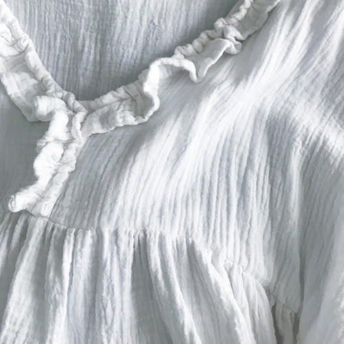 送料無料*[Creema限定]ふわとろダブルガーゼのゆったりギャザー