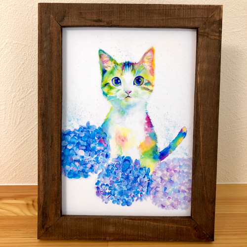 花とネコ 紫陽花」 複製画 絵画 てんまだて しほ 通販 9643914 花とネコ 紫陽花」 複製画 絵画 てんまだて しほ 通販 9643914