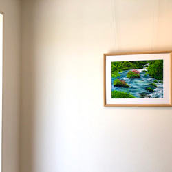 「奥入瀬渓流」　複製画　額・マット付き 3枚目の画像