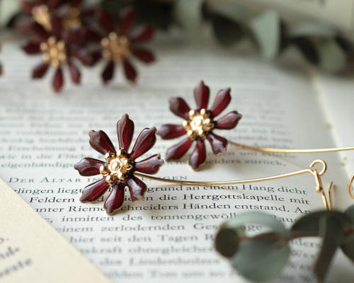 fillyjonk コスモスのピアス コスモスのピアス / cosmos earrings
