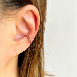 【k14gf】ラインストーンEarCuff  *Rosegold* -Size S- 1枚目の画像