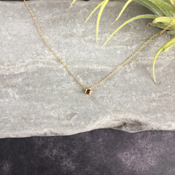 【14kgf】* ガーネットのネックレス 3枚目の画像