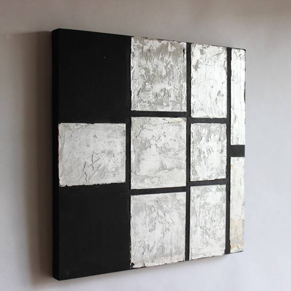 大型アート　アート　モダン　クラシック　ホワイト　シルバー　グレー　ブラック