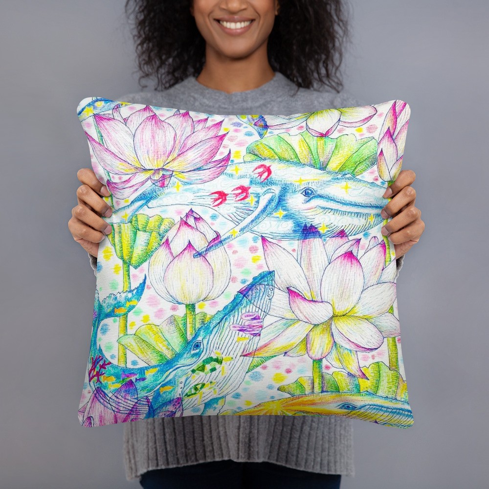 夢みるクジラのクッション★送料込