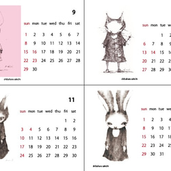 shibahara sakichi 2019　卓上カレンダー 4枚目の画像