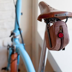 Leather saddle bag ( brown ) 2枚目の画像