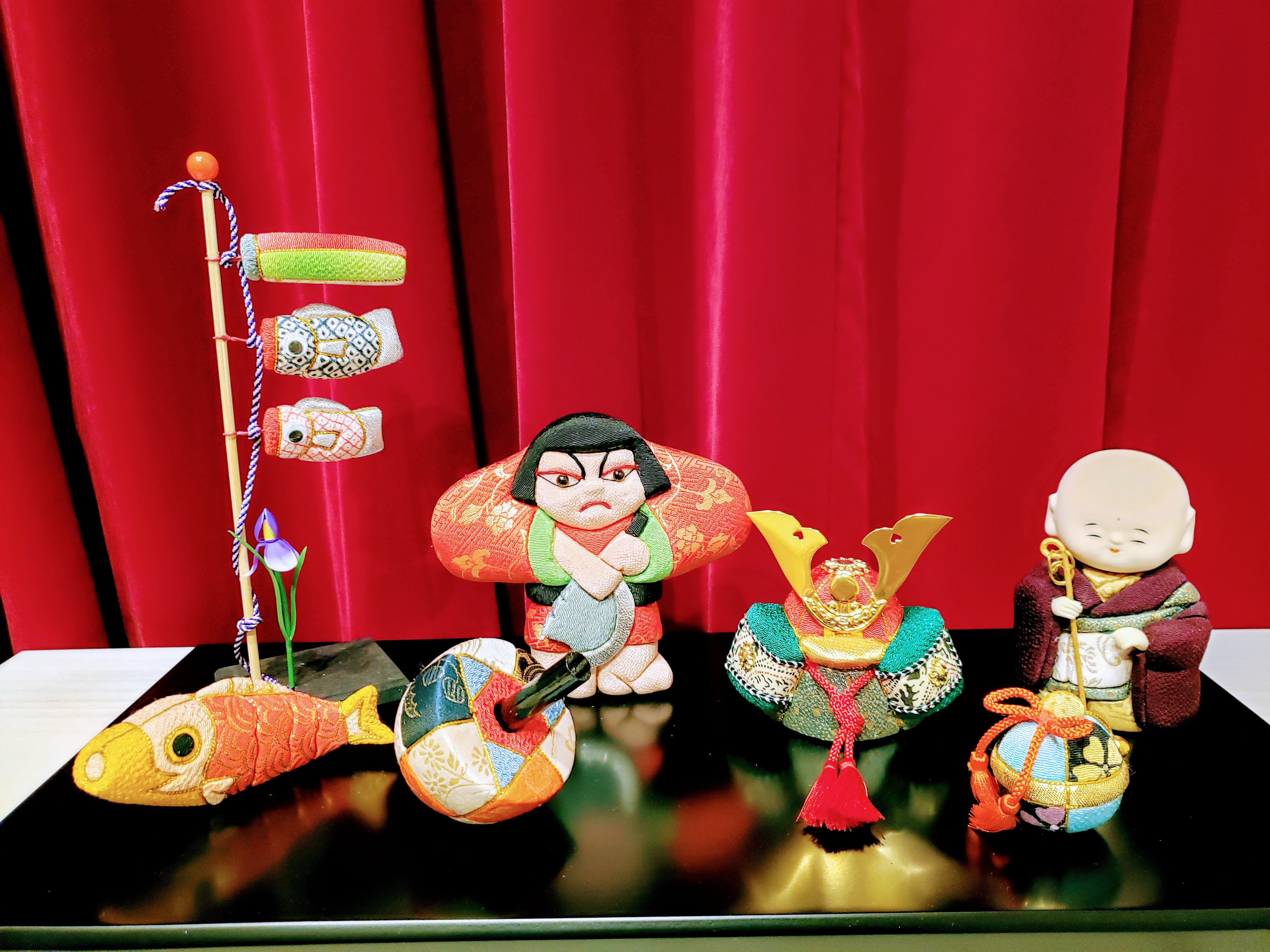 端午の節句　木目込人形