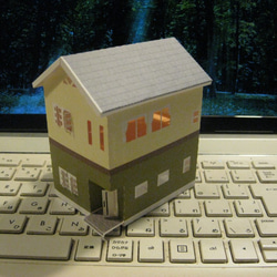立体ハウス「住宅模型」外壁屋根カラー仕上げ 2枚目の画像