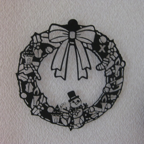 浮かし貼り切り絵「クリスマブーツ」 i-img600x450-