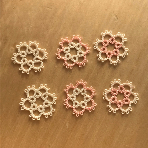 handmademama様オーダー品☆タティングレースお花 レース さちばなな 