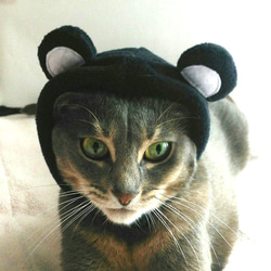 黒くまのかぶりもの（帽子）【S/M/L】 2枚目の画像