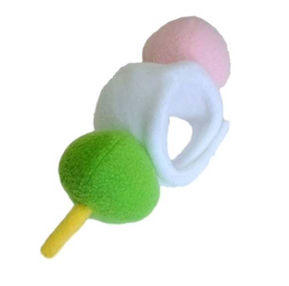 三色餃子頭飾（帽子）[S / M / L] 第2張的照片