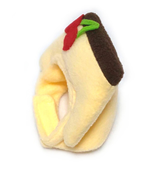 犬猫用コスプレ　プリンのかぶりもの（帽子） 2枚目の画像